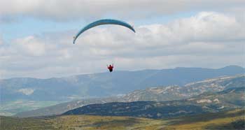 Vuelo en parapente